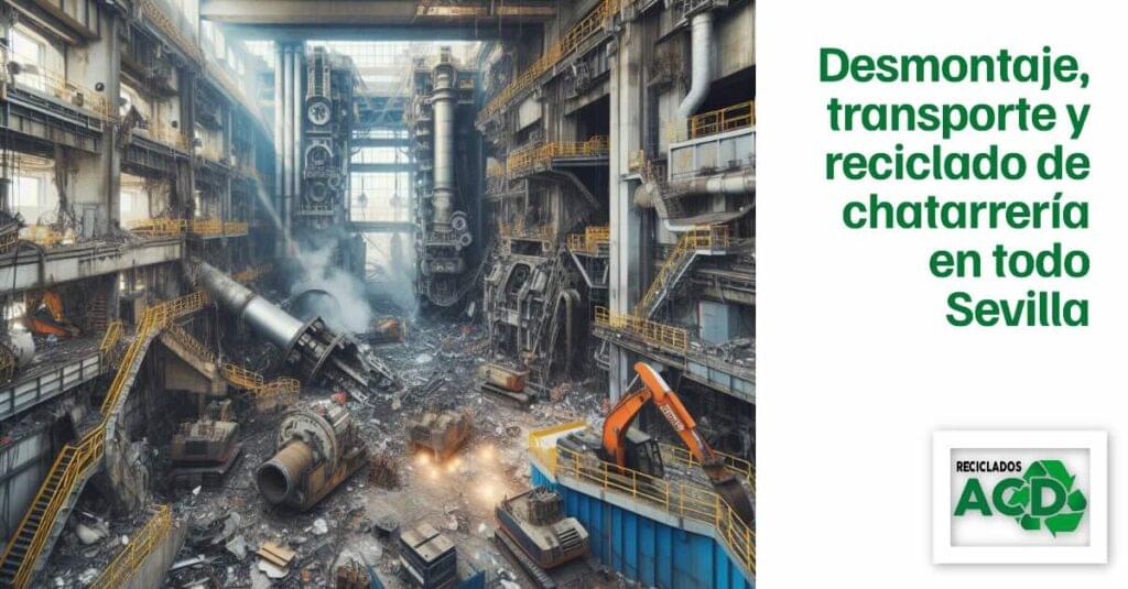 Desmantelado de chatarrería en Coria del Rio