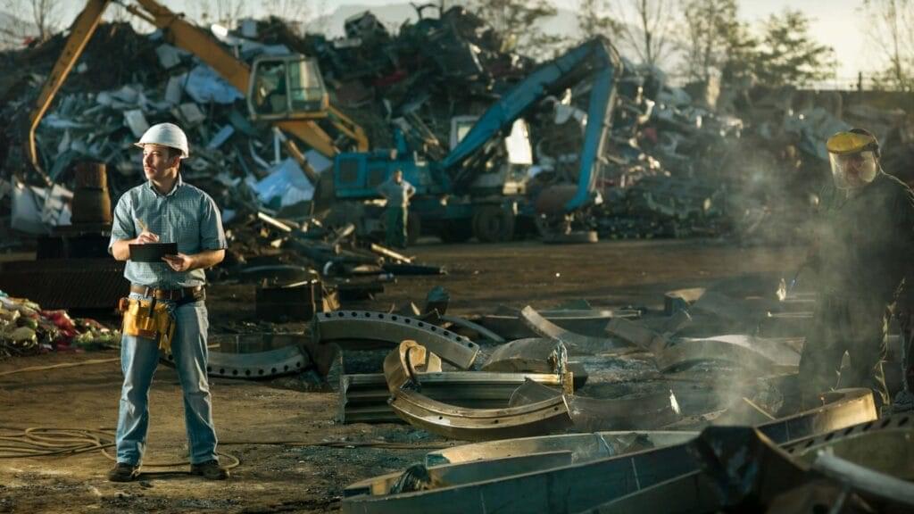 Desmantelado de chatarrería en San Juan de Aznalfarache